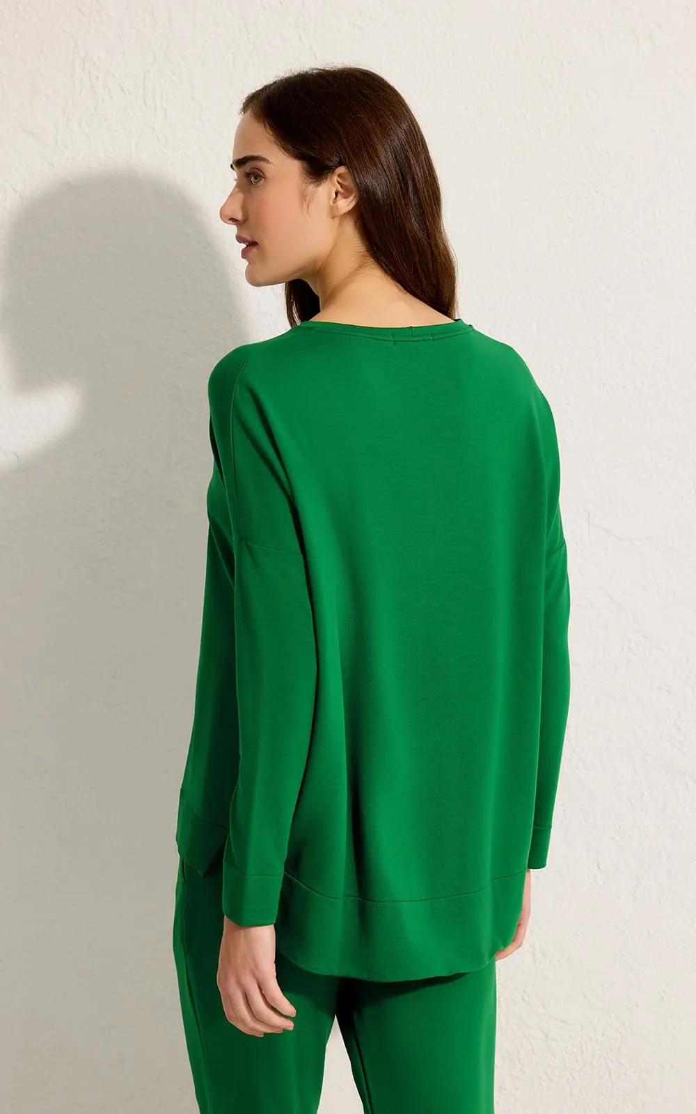 Blusa Moletinho Manga Longa Verde Inhotim