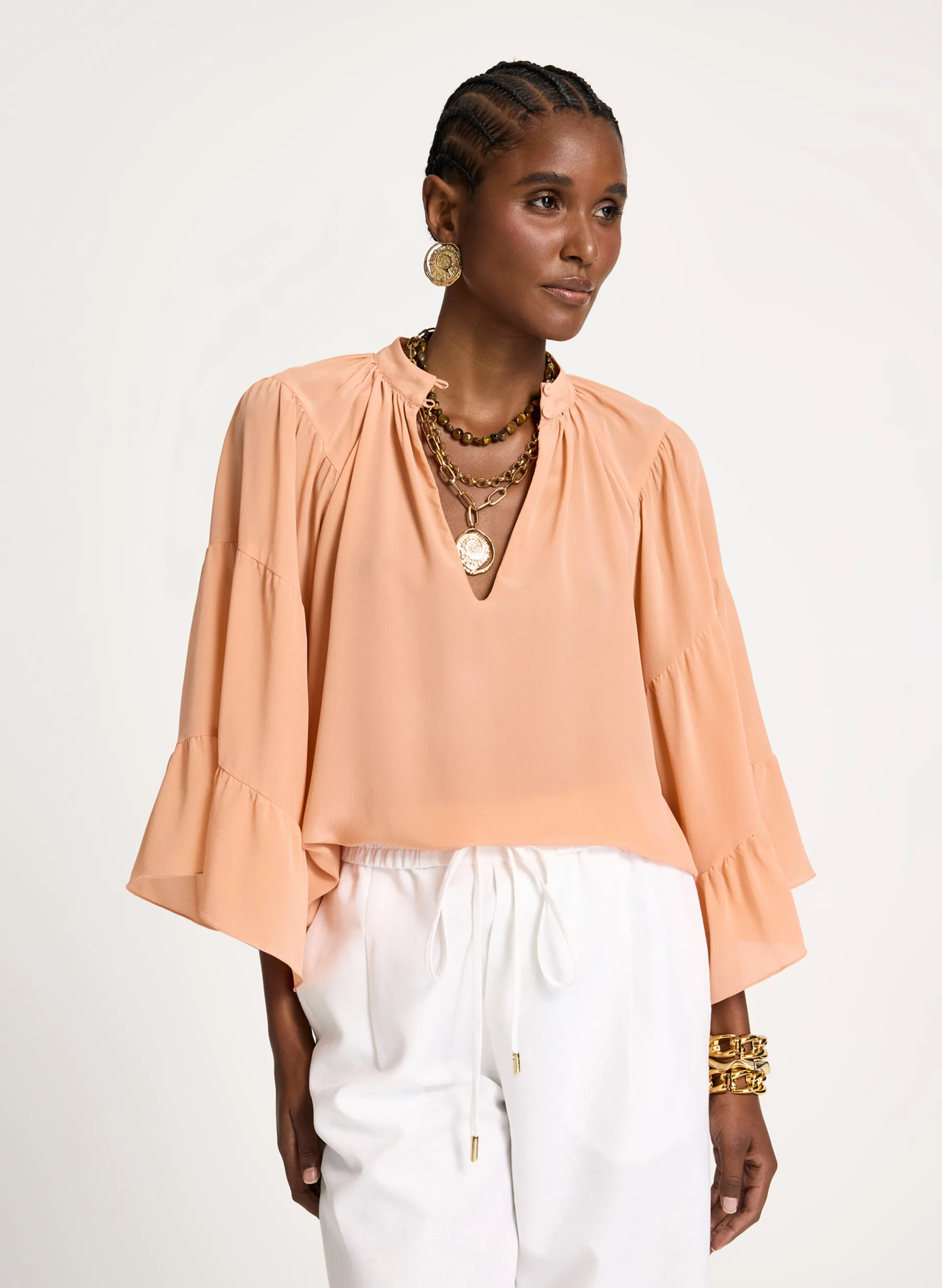 Blusa Charlotte Seda Feminina