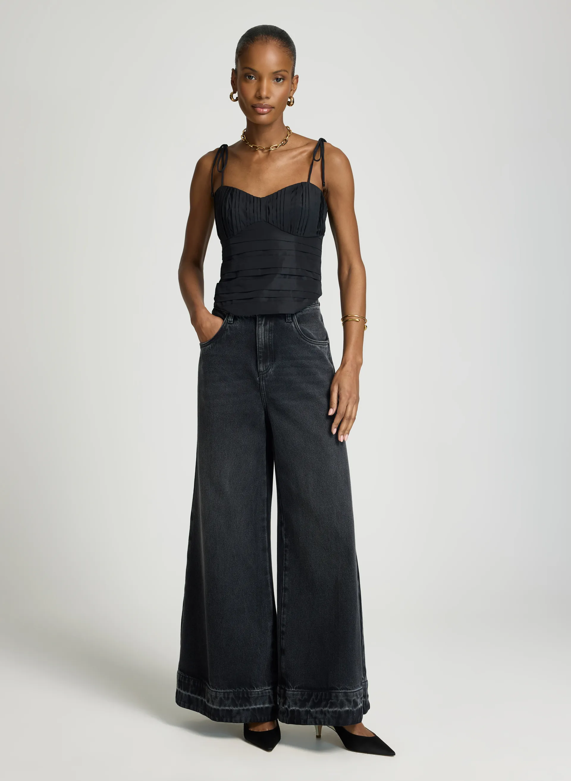 CALCA PANTA WIDE VERENA BLAC